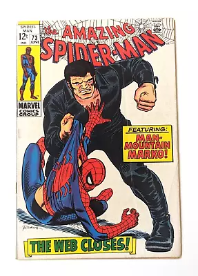 Buy Amazing Spider-Man #73 1st App Man Mountain Marko VG+ 4.5 John Romita Sr (1963) • 31.94£