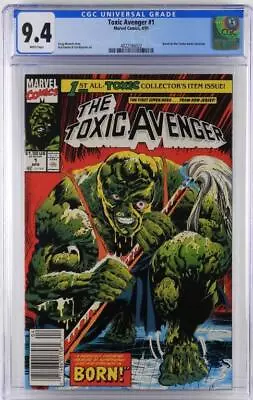 Buy Toxic Avenger #1 CGC 9.4 Newsstand Movie Marvel Comics 1991 • 119.93£