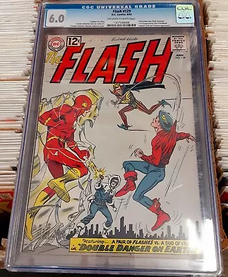 Buy FLASH #129 - 2nd GOLDEN AGE FLASH CROSSOVER - DC/1962 - CGC 6.0 • 237.18£