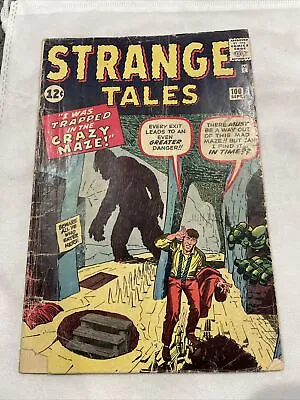 Buy STRANGE TALES #100 (1962) - Low - GRADE STEVE DITKO ART - JACK KIRBY COVER! • 47.40£