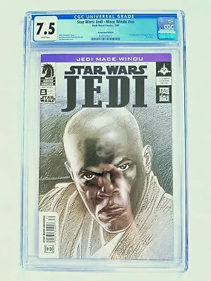 Buy Star Wars Jedi Mace Windu #1 1st App Asajj Ventress NEWSSTAND CGC 7.5 New Label • 592.72£