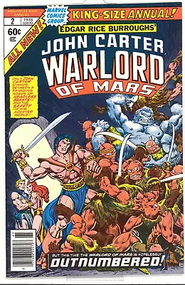 Buy John Carter Warlord Of Mars Annual #2 Near Mint+ (9.6-9.4) 1978 Marvel • 14.30£