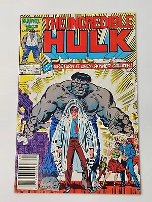 Buy Incredible Hulk 324 NEWSSTAND Return Of Grey-Skinned Hulk Copper Age 1986 • 15.82£