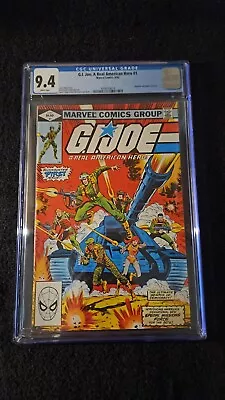 Buy 1982 Marvel Comics Gi Joe A Real American Hero #1 Cgc Graded 9.4 • 181.54£