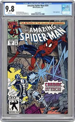 Buy Amazing Spider-Man #359 CGC 9.8 1992 3949724001 • 86.73£