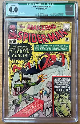 Buy Amazing Spider-Man   #14   CGC 4.0 Qualified   1st Appearance Of Green Goblin • 1,739.33£