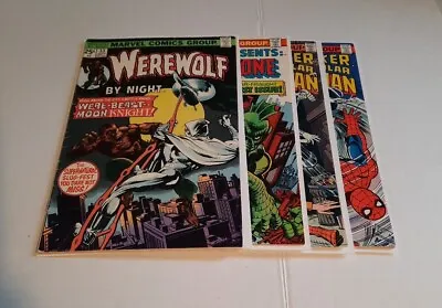 Buy Werewolf By Night 33, (Marvel, Sept 1975), Marvel Presents 1, Spider-Man 23, Lot • 122.21£