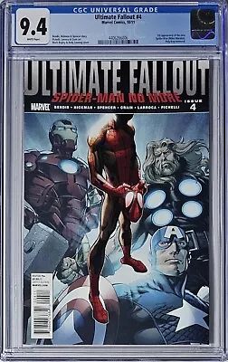 Buy Ultimate Fallout #4 CGC 9.4 Marvel 2011 1st Print 1st Appearance Miles Morales • 361.93£