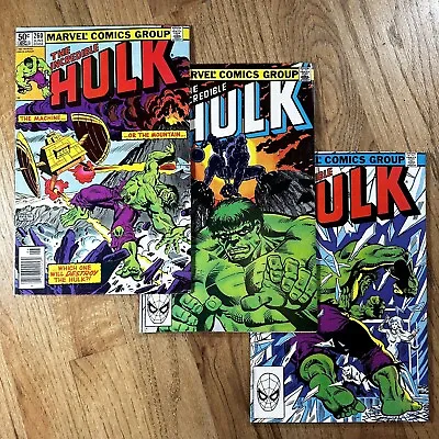 Buy Incredible Hulk #260 #261 #262 Bronze Age Comic Book Lot Marvel 1981 FNVF • 12.60£