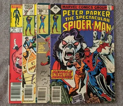 Buy Peter Parker The Spectacular Spider-Man Lot 7,8,46,91 Whitman Newstand Variants • 9.46£