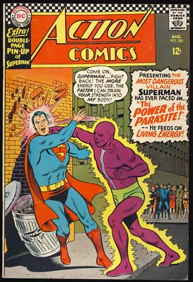 Buy ACTION COMICS #340 1966 1ST APPEARANCE Of The PARASITE - CF POSTER IS PRESENT • 79.05£