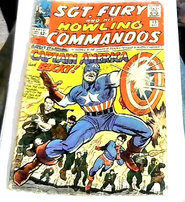 Buy SGT.FURY #13(Dec.1964)Marvel Comic Early Silver-age Captain America App. Cents C • 84.99£