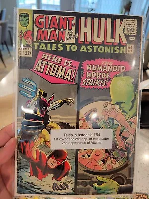 Buy Tales To Astonish 64,1965, Very Nice, Giant Man, Hulk, Attuma • 119.50£