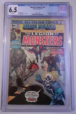 Buy Marvel Comics Marvel Premiere #28 1976 1st Appearance Legion Of Monsters CGC 6.5 • 169.95£