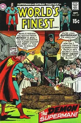 Buy WORLD'S FINEST COMICS #187 VG, SUPERMAN, BATMAN, DC Comics 1969 Stock Image • 6.32£