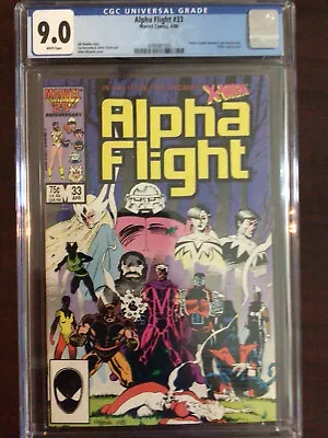 Buy CGC 9.0 Alpha Flight 33 X-Men 1st Lady Deathstrike White Pages • 39.51£