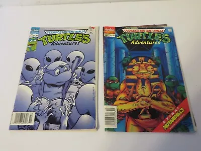 Buy Archie Comics Teenage Mutant Ninja Turtles Adventures #49 & #51 Cpv Newsstand • 23.65£