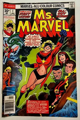 Buy Marvel Comics Bronze Age Ms Marvel Key Issue 1 Higher Grade VG/FN Carol Danvers • 2.60£