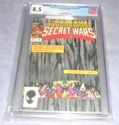 Buy Marvel Super Heroes Secret Wars #4 Cgc (8.5) 1984 Jim Starlin Bob Layton Hulk • 31.58£