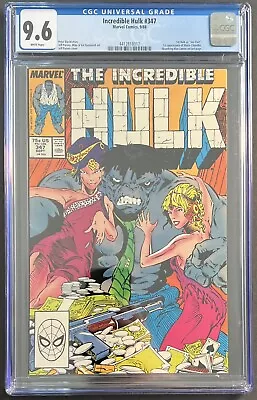 Buy Incredible Hulk #347 CGC 9.6 WHITE PAGES! 1ST JOE FIXIT! 🔥🔑 • 64.33£