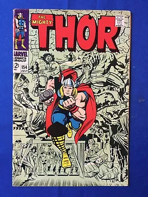 Buy The Mighty Thor #154 FN/VFN (7.0) MARVEL ( Vol 1 1968) 1st App Mangog • 42£