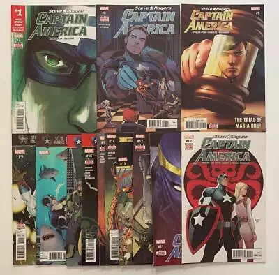 Buy Steve Rogers Captain America #7 To #19 (Marvel 2017) 13 VF & NM Condition Comics • 39.50£