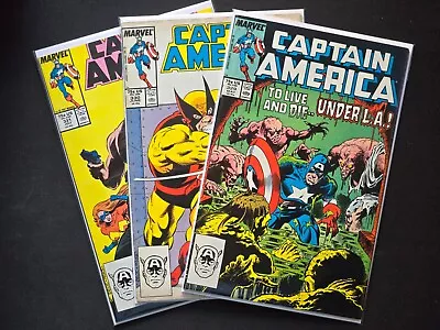 Buy (LOT 3) Captain America #s 329 330 331 Marvel 1987 1st App D-Man Demolition Pics • 5.16£