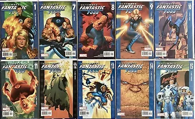 Buy Ultimate Fantastic Four, 10 Ish Bundle, 2004-5, Bagged/boarded, Includes 1st Ish • 20£