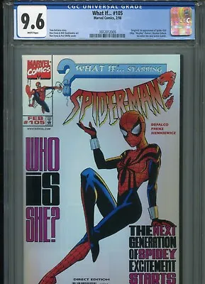 Buy What If... #105   (1st Spider-Girl)   CGC 9.6  WP  • 286.76£