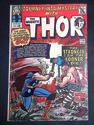 Buy Journey Into Mystery #114 Marvel Comics 1st Appearance Of Absorbing Man VG- • 114.99£