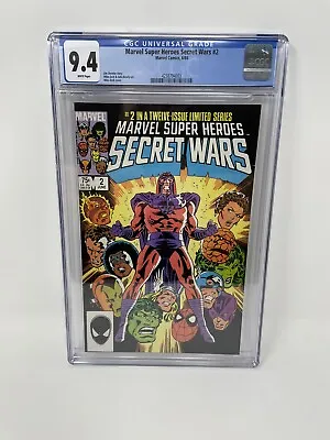Buy Marvel Super Heroes Secret Wars #2 Marvel Comics 6/84 CGC 9.4 White Pages • 95.59£
