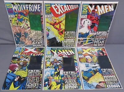 Buy FATAL ATTRACTIONS #1-6 Wolverine 75, Uncanny X-Men 304, X-Force 25, Excalibur 71 • 63.72£