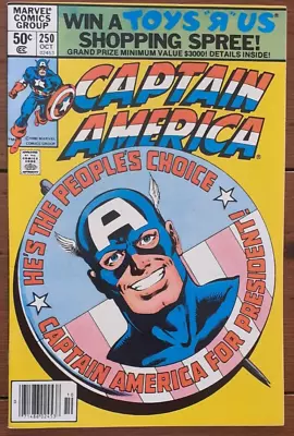 Buy Captain America 250, Marvel Comics, October 1980, Vf • 11.99£