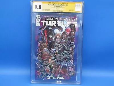 Buy TMNT Teenage Mutant Ninja Turtles #100 B Signed & Sketch Kevin Eastman CGC 9.8 • 175.89£