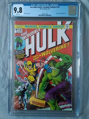 Buy Incredible Hulk #181 Facsimile Cgc 9.8 No Barcode Variant  Rare Graded Copy  Nm+ • 275£