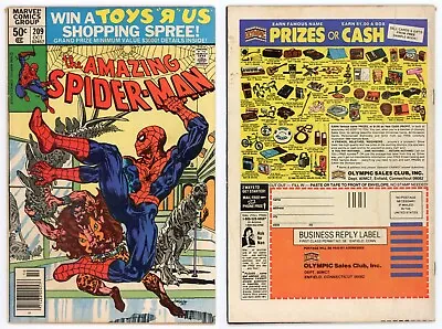 Buy Amazing Spider-Man #209 (FN- 5.5) NEWSSTAND 1st Calypso Kraven Movie 1980 Marvel • 31.60£