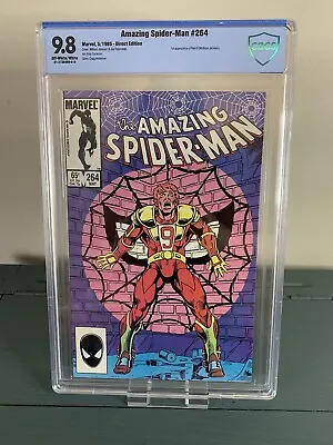 Buy Amazing Spiderman 264 Cbcs 9.8 Marvel 1985 1st Appearance Of Red Nine NM MINT TV • 59.38£