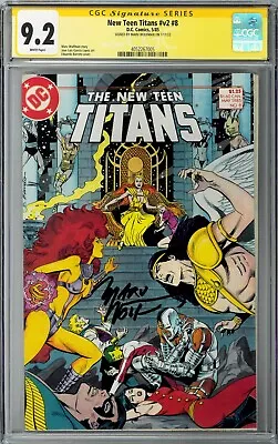 Buy New Teen Titans V2 #8 CGC SS 9.2 (May 1985, DC) Signed By Marv Wolfman, Cyborg • 94.87£