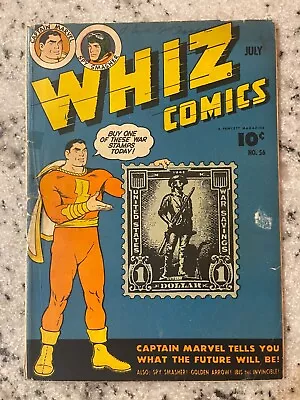 Buy Whiz Comics # 56 VG Fawcett Comic Book Captain Marvel Shazam Golden Age 1 J877 • 317.77£