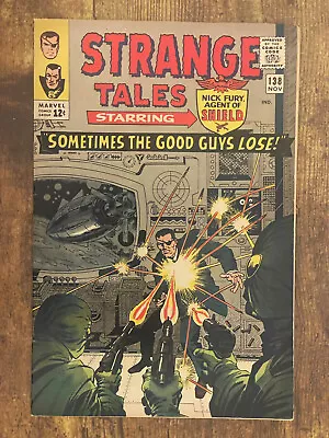 Buy Strange Tales #138 - GORGEOUS - 1st App Eternity - Marvel Comics 1965 • 54.37£
