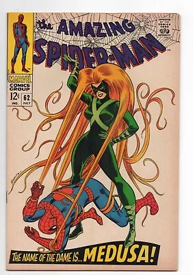 Buy Marvel Comics  The Amazing Spider-man  62  Medusa  1968 • 100.08£
