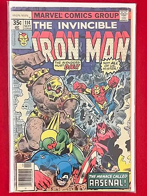 Buy Iron Man Vol 1 #114 Marvel Comics Group Sept 1978 (Good-VG) • 10.42£