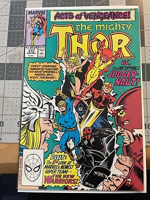 Buy Thor 412  1st New Warriors Full App. Marvel Combined Shipping • 11.83£
