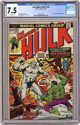 Buy Incredible Hulk #162 CGC 7.5 1973 4077685010 • 139.92£