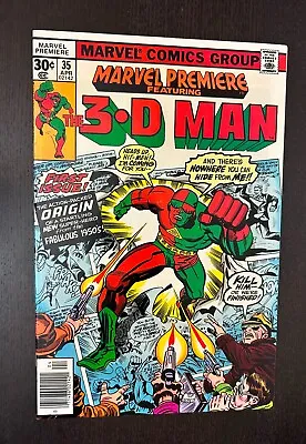 Buy MARVEL PREMIERE #35 (Marvel Comics 1977) -- Bronze Age 3-D Man -- Kirby -- NM- • 17.66£