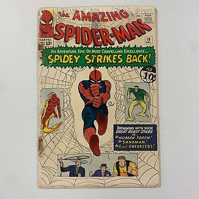 Buy Amazing Spider-Man #19 1964 Poor Cent Copy **Cover Taped And Detached** • 150£