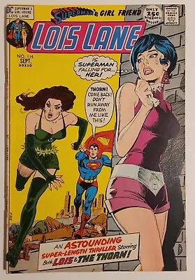 Buy Superman's Girl Friend, Lois Lane #114 (1971, DC) FN The Thorn Cover • 5.78£