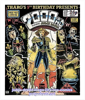 Buy 2000AD Prog 468 Judge Dredd Comic Book Issue Very Good To Excellent Condition () • 6.99£