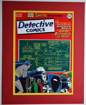 Buy DETECTIVE COMICS #156 COVER PRINT Professionally Matted DC Batmobile • 29.69£