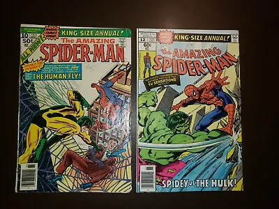 Buy Amazing Spider-man King-Size Annual # 10 & 12 Comic Book Lot (HULK) • 10.26£